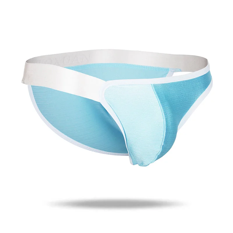 Patterned men's briefs with unique printsNewest Silky Fashion Slim Band Brief