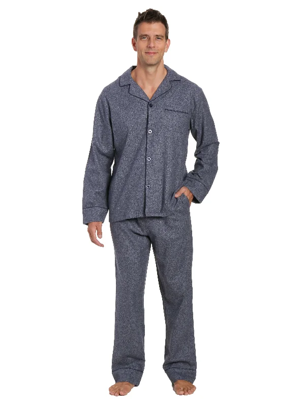 Monogrammed men's robes as a personalized giftBox Packaged Men's Premium 100% Cotton Flannel Pajama Sleepwear Set - Dark Blue Monogrammed men's robes as a personalized giftBox Packaged Men's Premium 100% Cotton Flannel Pajama Sleepwear Set - Dark Blue