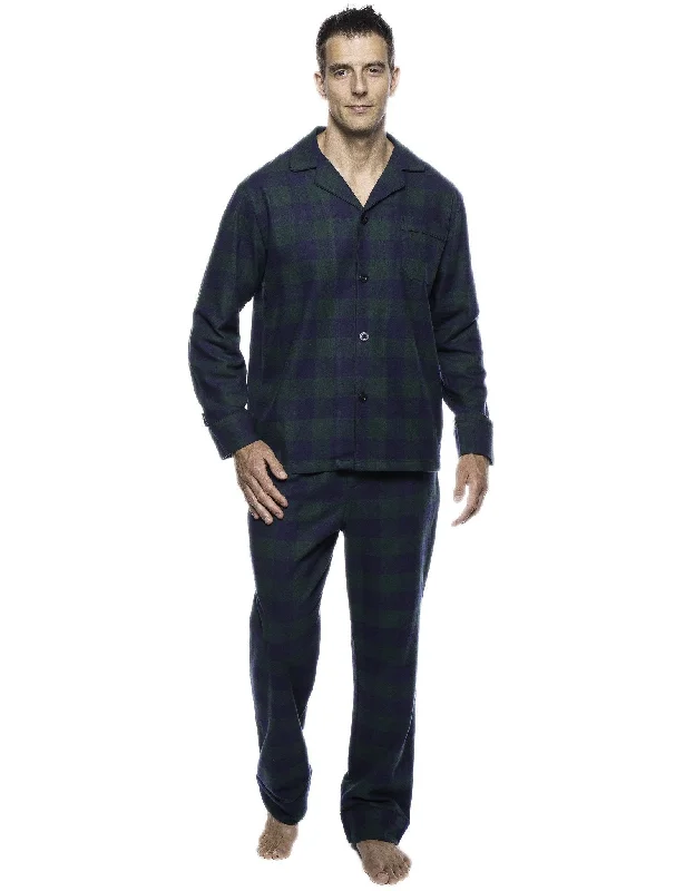 Men's robes with a satin trim for added sophisticationBox Packaged Men's Premium 100% Cotton Flannel Pajama Sleepwear Set - Gingham Green/Navy Men's robes with a satin trim for added sophisticationBox Packaged Men's Premium 100% Cotton Flannel Pajama Sleepwear Set - Gingham Green/Navy