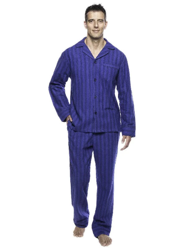 Men's robes with a hidden button closureBox Packaged Men's Premium 100% Cotton Flannel Pajama Sleepwear Set - Stripes Tonal Blue Men's robes with a hidden button closureBox Packaged Men's Premium 100% Cotton Flannel Pajama Sleepwear Set - Stripes Tonal Blue