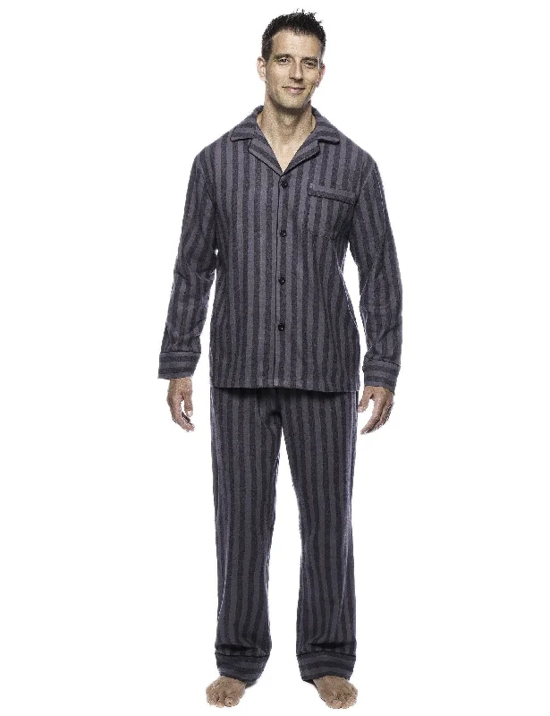 Monogrammed men's robes as a personalized giftBox Packaged Men's Premium 100% Cotton Flannel Pajama Sleepwear Set - Stripes Black/Grey Monogrammed men's robes as a personalized giftBox Packaged Men's Premium 100% Cotton Flannel Pajama Sleepwear Set - Stripes Black/Grey