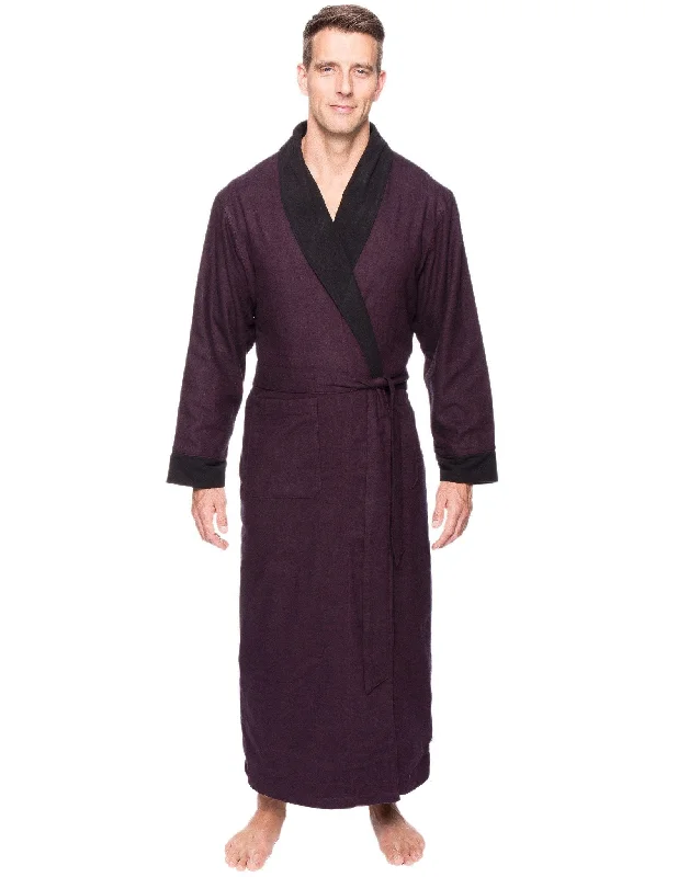 Lightweight men's robes for summer loungingMen's Premium 100% Cotton Flannel Fleece Lined Robe - Herringbone Fig/Black Lightweight men's robes for summer loungingMen's Premium 100% Cotton Flannel Fleece Lined Robe - Herringbone Fig/Black