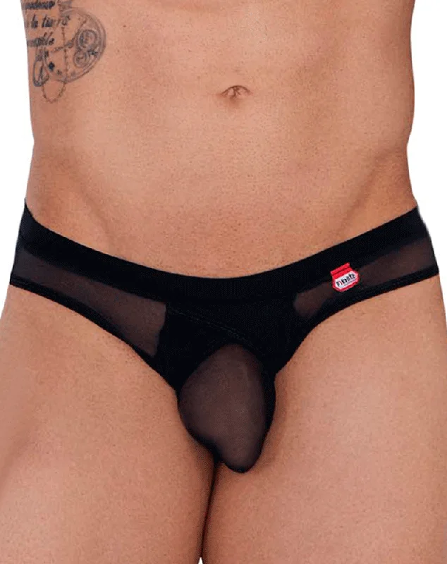 Antimicrobial men's briefs for hygienePikante 1289 Itadaki Briefs Black