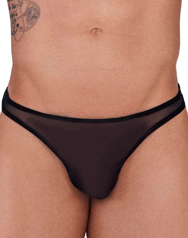 Mesh men's thongs for breathabilityPikante 1292 Creamfieland Thongs Black