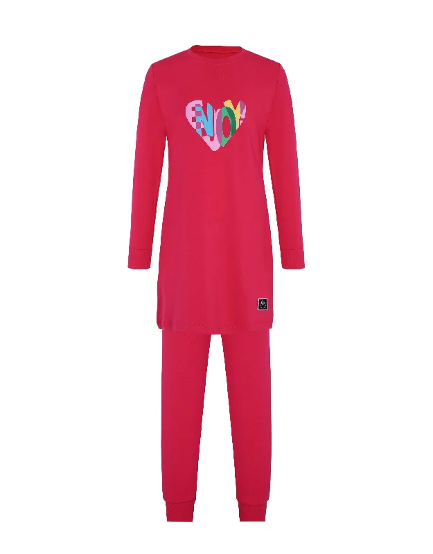 Men's robes made from sustainable materialsPima Cotton Enjoy Pinks Kids Tunic Pajamas Legging Set Hot Pink Men's robes made from sustainable materialsPima Cotton Enjoy Pinks Kids Tunic Pajamas Legging Set Hot Pink