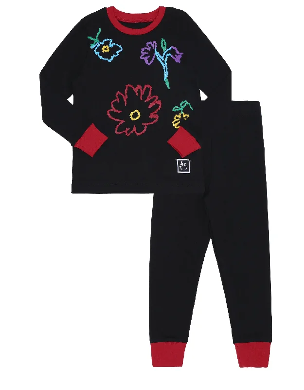 Cotton men's robes with a classic shawl collarPima Cotton Fuzzy Flowers Kids Pajamas Legging Playwear Set Black Cotton men's robes with a classic shawl collarPima Cotton Fuzzy Flowers Kids Pajamas Legging Playwear Set Black
