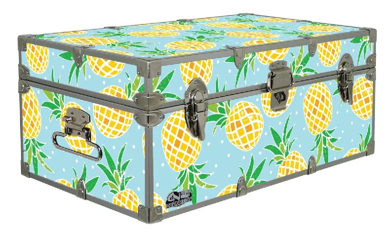 Low - rise men's trunks for a trendy lookDesigner Trunk - Pineapples-A-Plenty - 32x18x13.5" Low - rise men's trunks for a trendy lookDesigner Trunk - Pineapples-A-Plenty - 32x18x13.5"