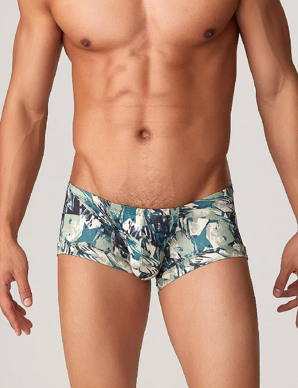 Patterned men's boxer briefs, such as stripes or checksTAUWELL Boxer Brief 22207