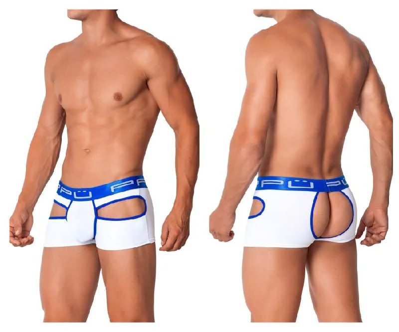 Organic men's trunks for an eco - conscious optionPPU 2104 Open Back Trunks Color White Organic men's trunks for an eco - conscious optionPPU 2104 Open Back Trunks Color White