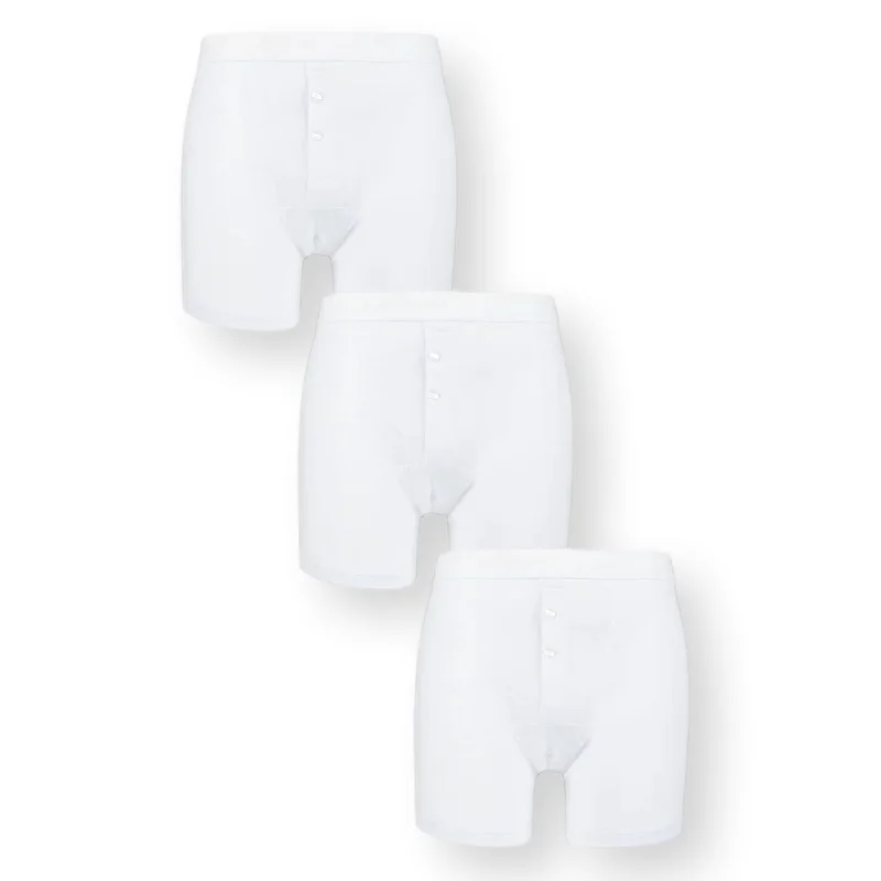 Solid - color men's trunks in various shadesPringle William Boxer Trunks 3 Pack White Solid - color men's trunks in various shadesPringle William Boxer Trunks 3 Pack White