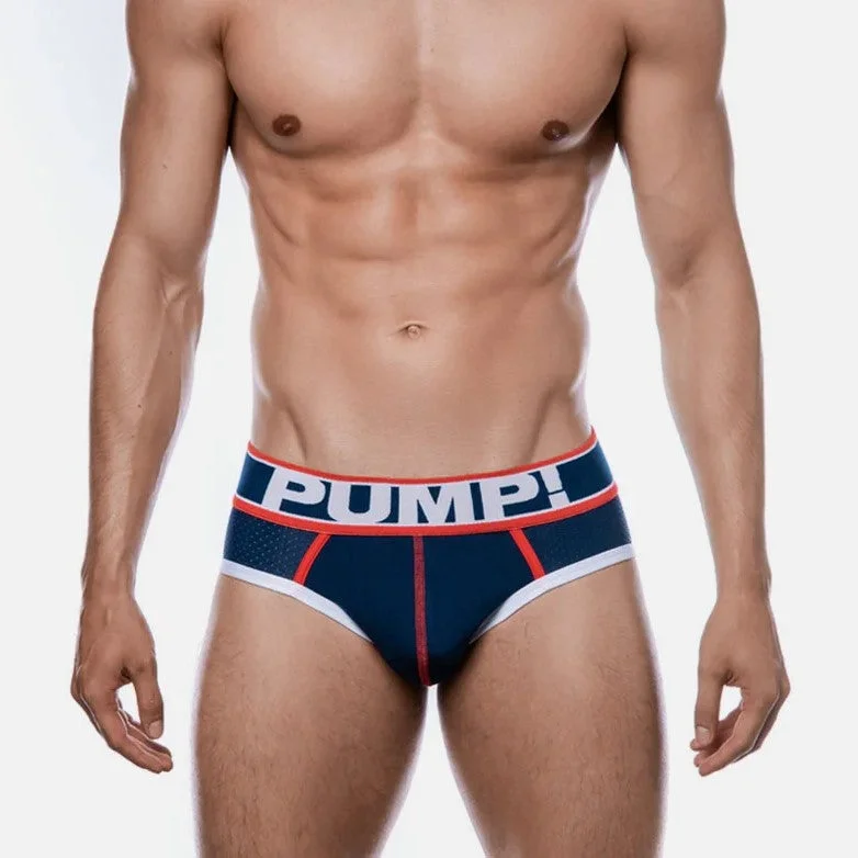 Full - back men's briefs for maximum coveragePUMP! Big League mesh brief navy
