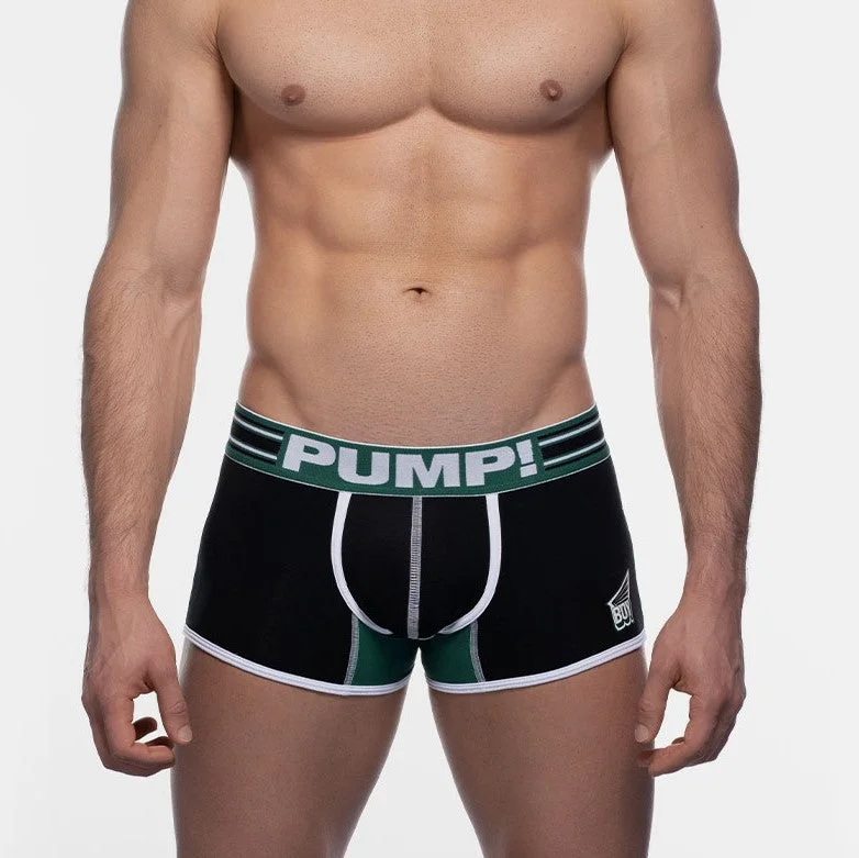 Tag - less men's boxer briefs to prevent irritationPUMP! Boost boxer black/ green