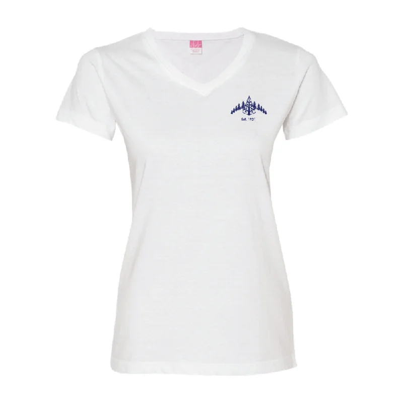 Men's trunks with a quick - dry fabricREQUIRED: Camp Agawak Girls Cotton V-Neck Tee