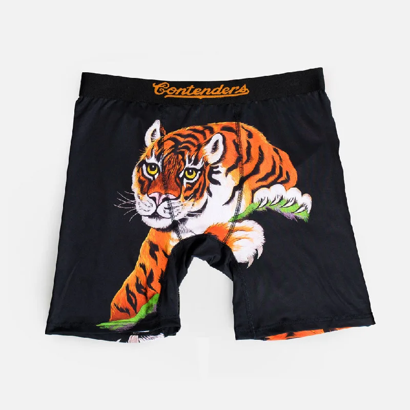 Anti - odor men's boxer briefs for long - lasting freshnessROCKY SATIN TIGER BRIEF