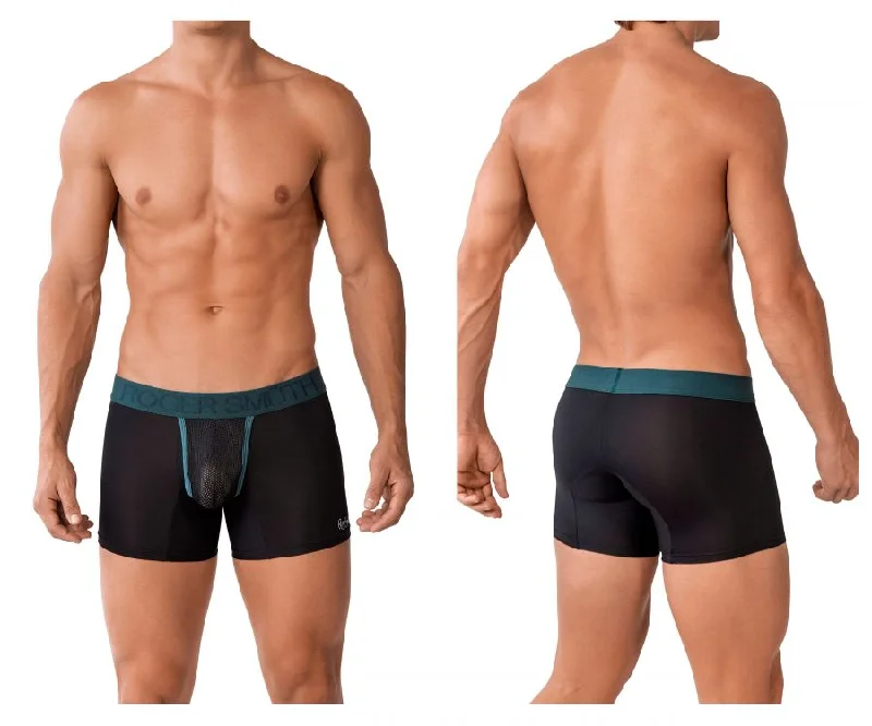 Moisture - wicking men's boxer briefs for sports activitiesRoger Smuth RS019 Boxer Briefs Color Black Moisture - wicking men's boxer briefs for sports activitiesRoger Smuth RS019 Boxer Briefs Color Black