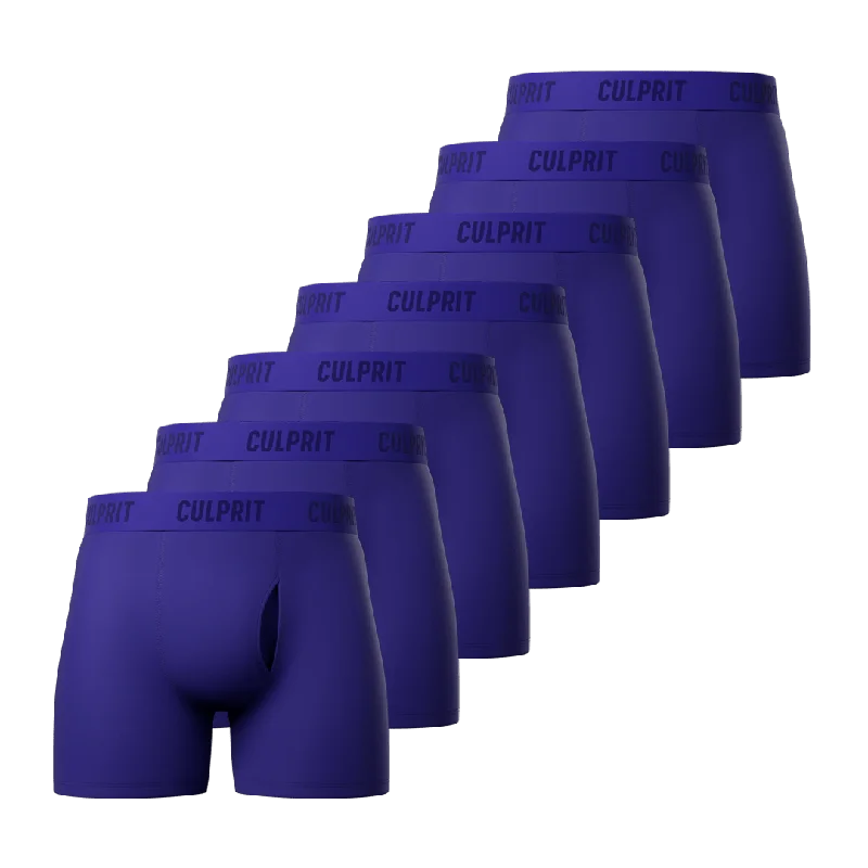 Microfiber men's boxer briefs for a smooth feelRoyal Blue Boxer Brief 7-Pack 💎