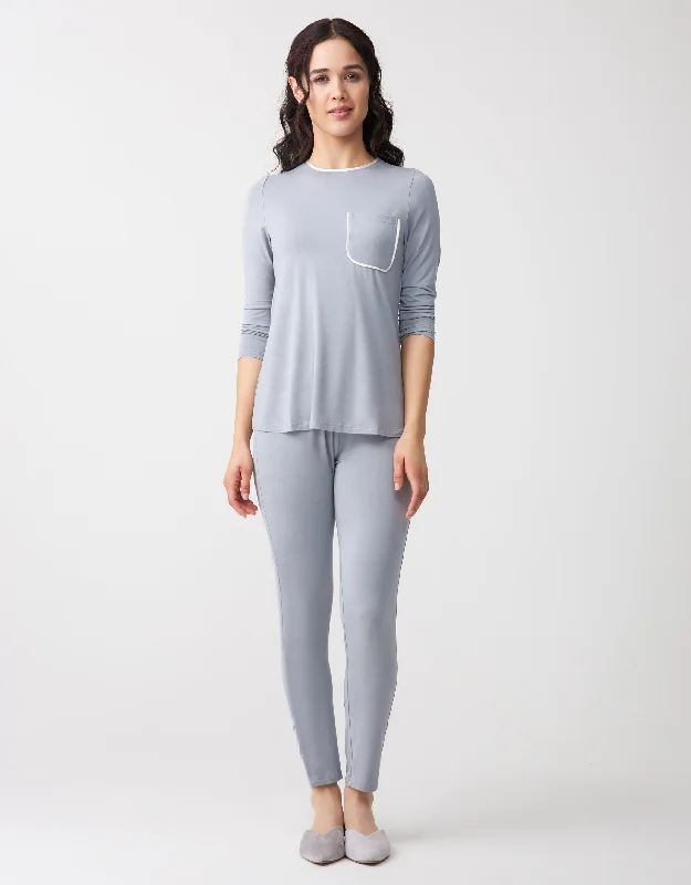 Lightweight men's robes for summer loungingSatin Trimmed Soft Pajama Legging Set with Pocket Gray Lightweight men's robes for summer loungingSatin Trimmed Soft Pajama Legging Set with Pocket Gray