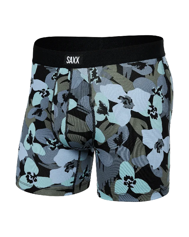 Compression men's boxer briefs for muscle supportSaxx Men's Daytripper Boxer Brief Fly - Camo Flowers Blue Compression men's boxer briefs for muscle supportSaxx Men's Daytripper Boxer Brief Fly - Camo Flowers Blue
