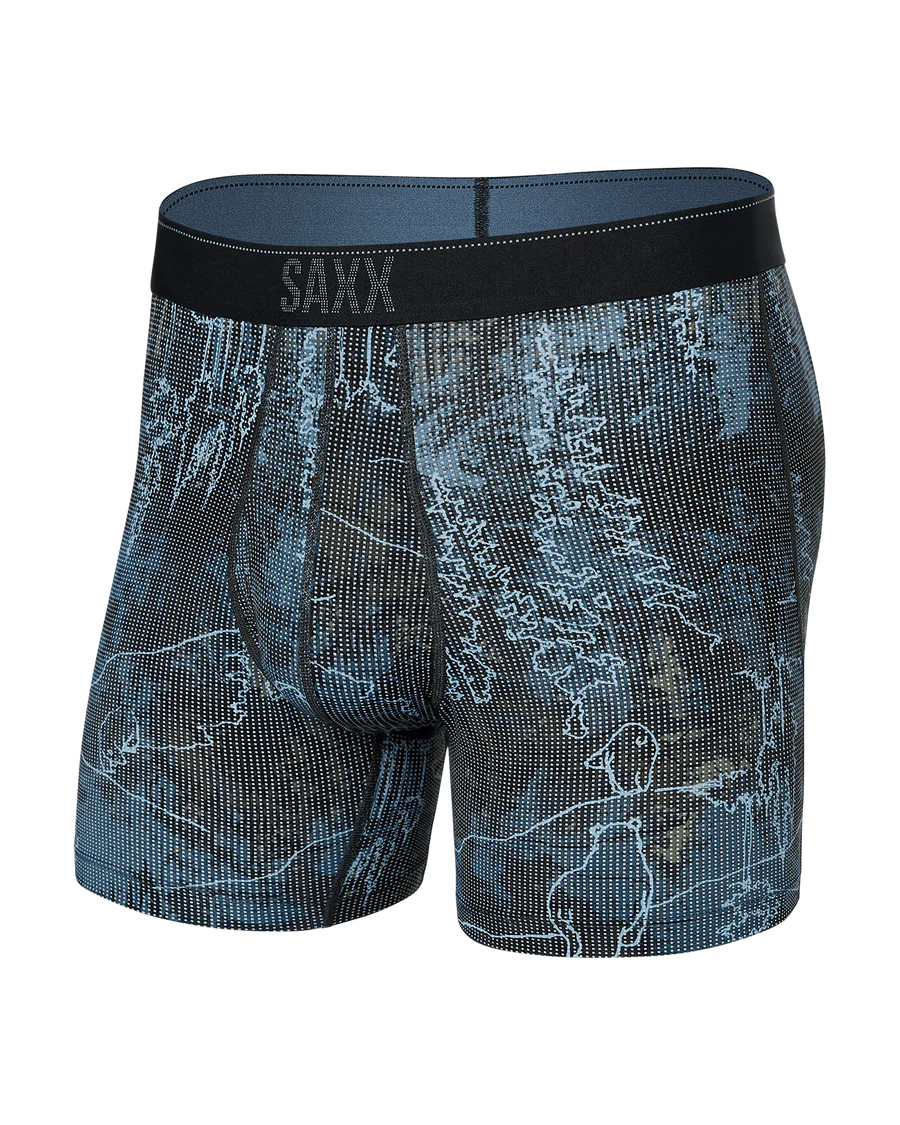 Thermal men's boxer briefs for cold weatherSaxx Men's Quest Quick Dry Mesh Boxer Brief Fly - Smokey Mountains Thermal men's boxer briefs for cold weatherSaxx Men's Quest Quick Dry Mesh Boxer Brief Fly - Smokey Mountains