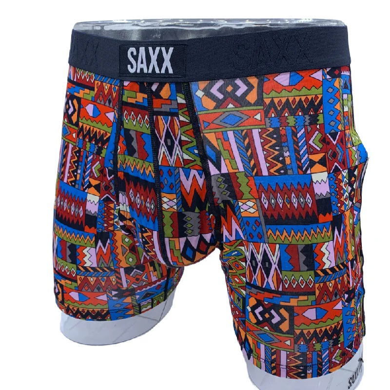 Anti - odor men's boxer briefs for long - lasting freshnessSaxx Ultra Super Soft Boxer Brief Fly - Desert Mosaic Anti - odor men's boxer briefs for long - lasting freshnessSaxx Ultra Super Soft Boxer Brief Fly - Desert Mosaic