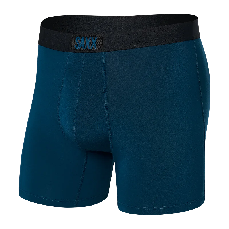 Mesh - paneled men's boxer briefs for ventilationSaxx Vibe Super Soft Boxer Brief - Anchor Teal