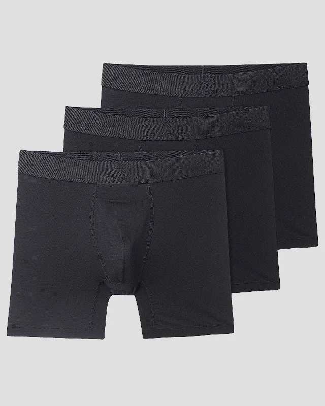 Soft cotton men's briefs for ultimate comfortMen's SilkSkins® Air Cool 6-Inch Boxer Briefs (3 Pack)