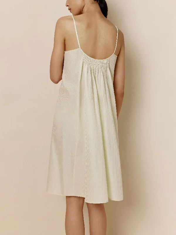 Loungewear - style men's robes for casual daysSilk Cotton Slip Pajama Dress