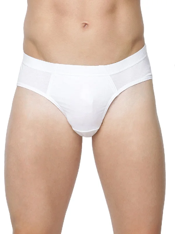Slim - fit men's briefs for a modern styleSoft Stretch Inner Elastic Solid White Brief Suriya (2PCs Pack) Slim - fit men's briefs for a modern styleSoft Stretch Inner Elastic Solid White Brief Suriya (2PCs Pack)