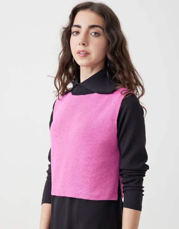 Men's robes made from sustainable materialsSplit Collar Color Block Knit Vest Candy - MUST BE PURCHASED WITH MAXI Men's robes made from sustainable materialsSplit Collar Color Block Knit Vest Candy - MUST BE PURCHASED WITH MAXI