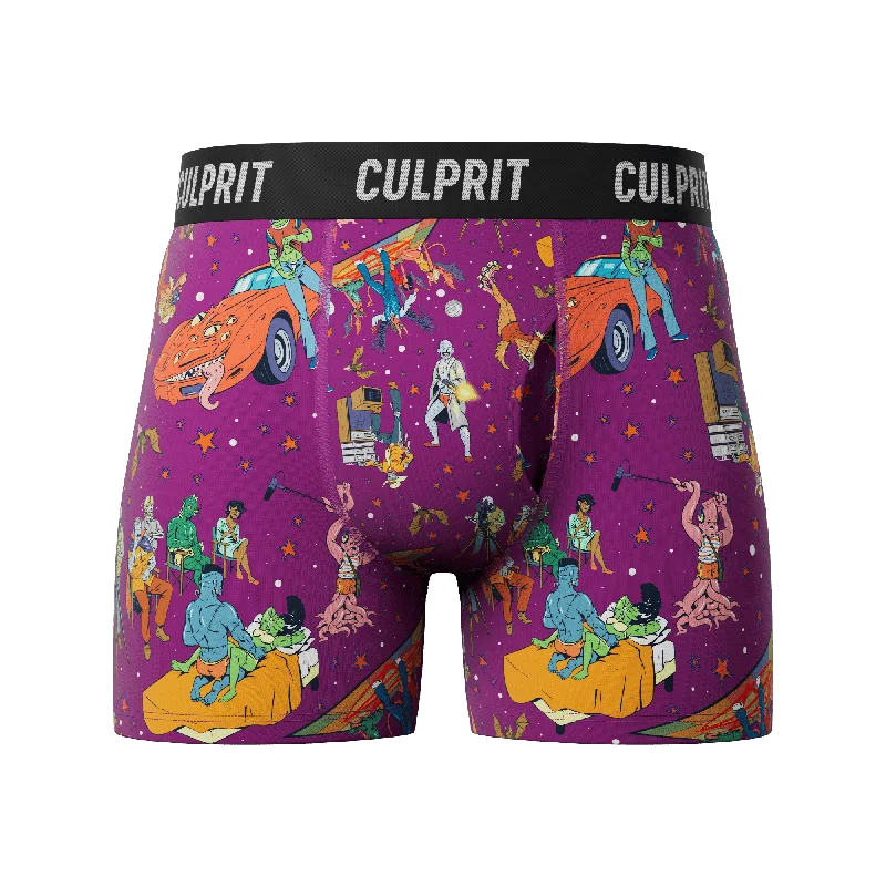 Men's boxer briefs with a contoured pouch for comfortBoogie Frights 🎥 Boxer Briefs w/ fly Men's boxer briefs with a contoured pouch for comfortBoogie Frights 🎥 Boxer Briefs w/ fly