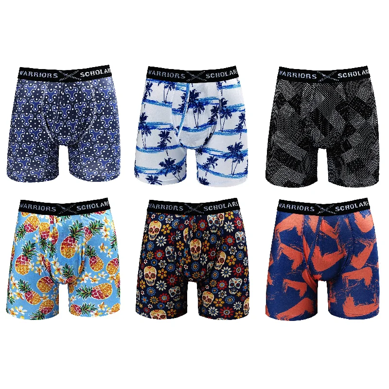Low - rise men's boxer briefs for a modern silhouetteStandard Pouch - Boxer Brief 6 Pack - WarriorFit Tech Fabric Low - rise men's boxer briefs for a modern silhouetteStandard Pouch - Boxer Brief 6 Pack - WarriorFit Tech Fabric