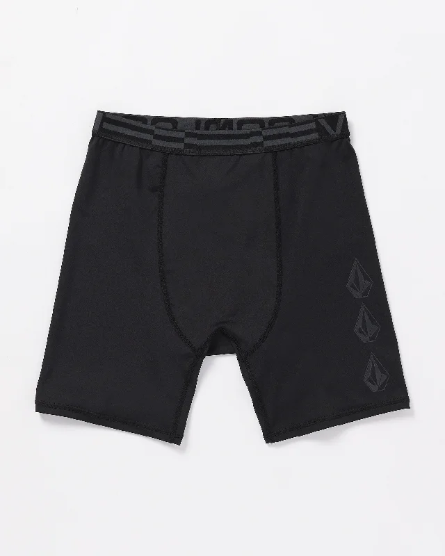 Mesh - back men's trunks for ventilationSurf Vitals Jack Robinson Chones - Black