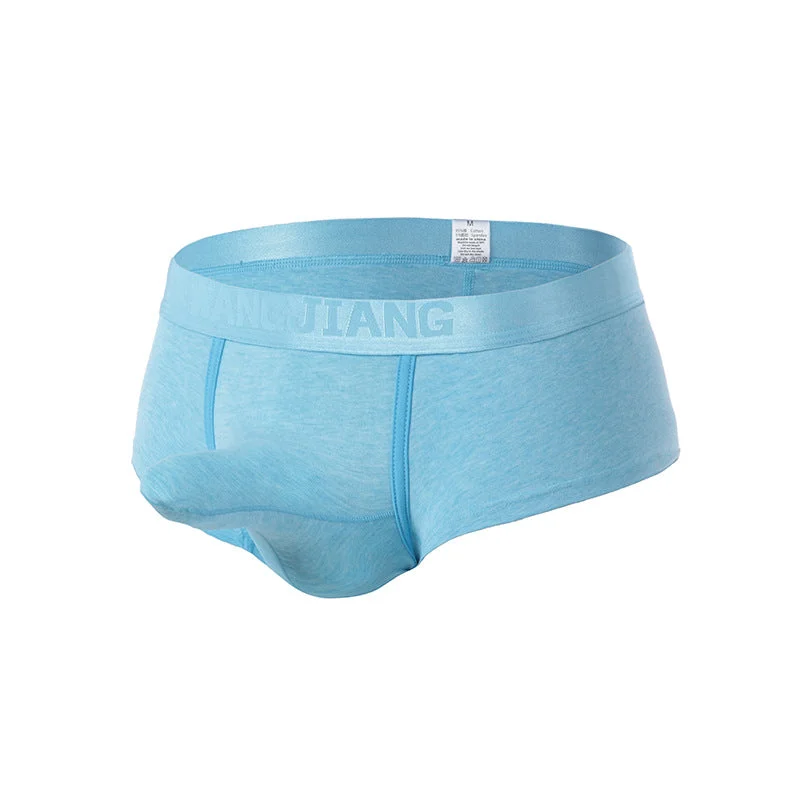 Bright - colored men's briefs for a bold statementSweat-absorbent Breathable Cotton Dual Pouch Men’s Brief