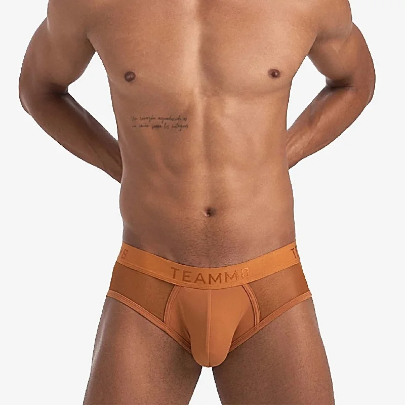 Low - cut men's briefs for a discreet appearanceTeamm8 Score Sheer brief mesh sudan sugar Low - cut men's briefs for a discreet appearanceTeamm8 Score Sheer brief mesh sudan sugar