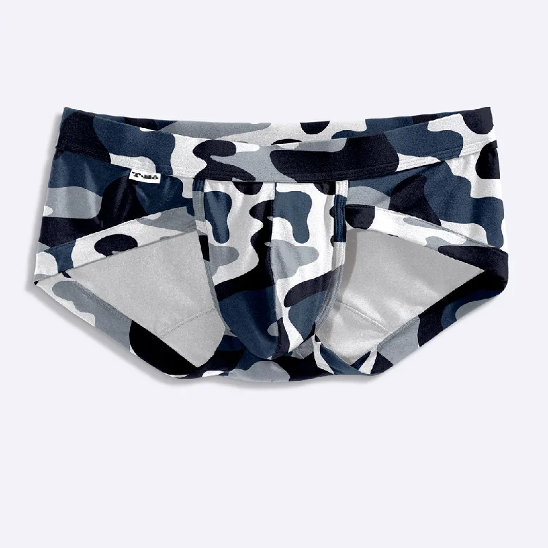 Bright - colored men's briefs for a bold statementThe TBô Blue Camo Brief