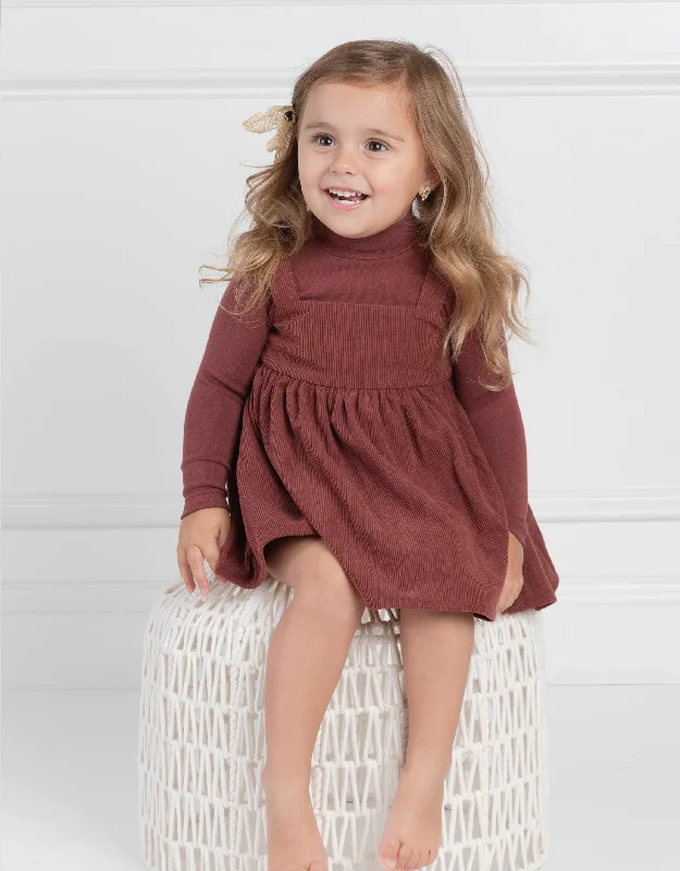 Tie - waist men's robes for a customizable fitToddler Girl Corduroy Playwear Set with Matching Turtleneck Cinnamon
