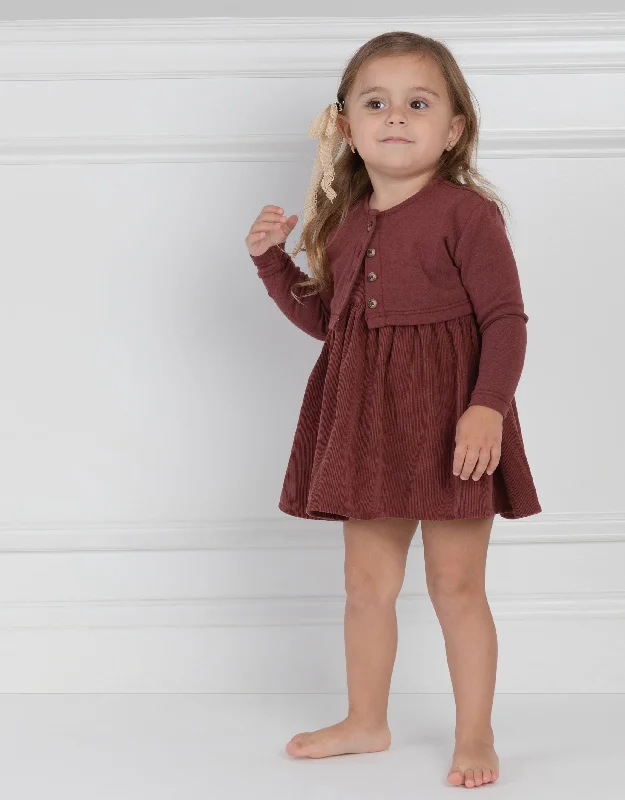 Lightweight men's robes for summer loungingToddler Girl Corduroy Playwear Set with Matching Cardigan Cinnamon