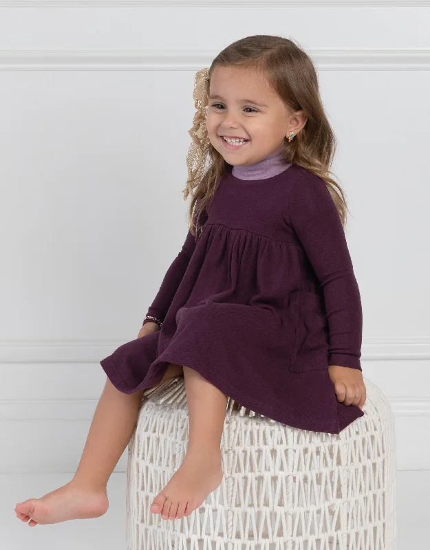 Men's robes with a hidden button closureToddler Girl Playwear Legging Set with Contrast Turtleneck Purple Lilac