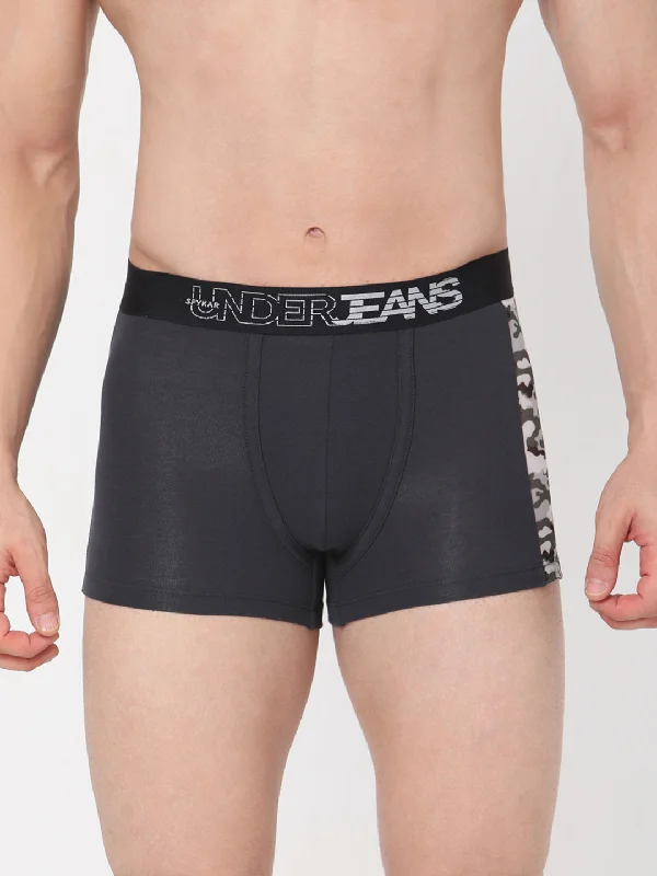 Underjeans By Spykar Men Premium Grey Cotton Blend Trunk