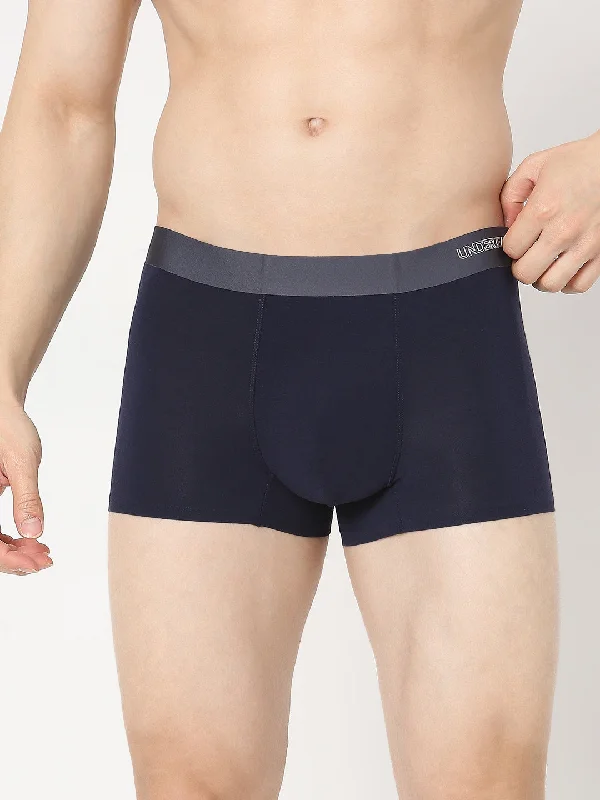 Solid - color men's trunks in various shadesUnderjeans by Spykar Men Super Premium Bonded Elastic Navy Trunk Solid - color men's trunks in various shadesUnderjeans by Spykar Men Super Premium Bonded Elastic Navy Trunk