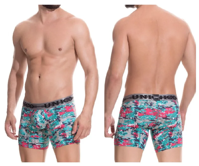 Tag - less men's boxer briefs to prevent irritationUnico 1802010021866 Boxer Briefs Spirit Color Multi