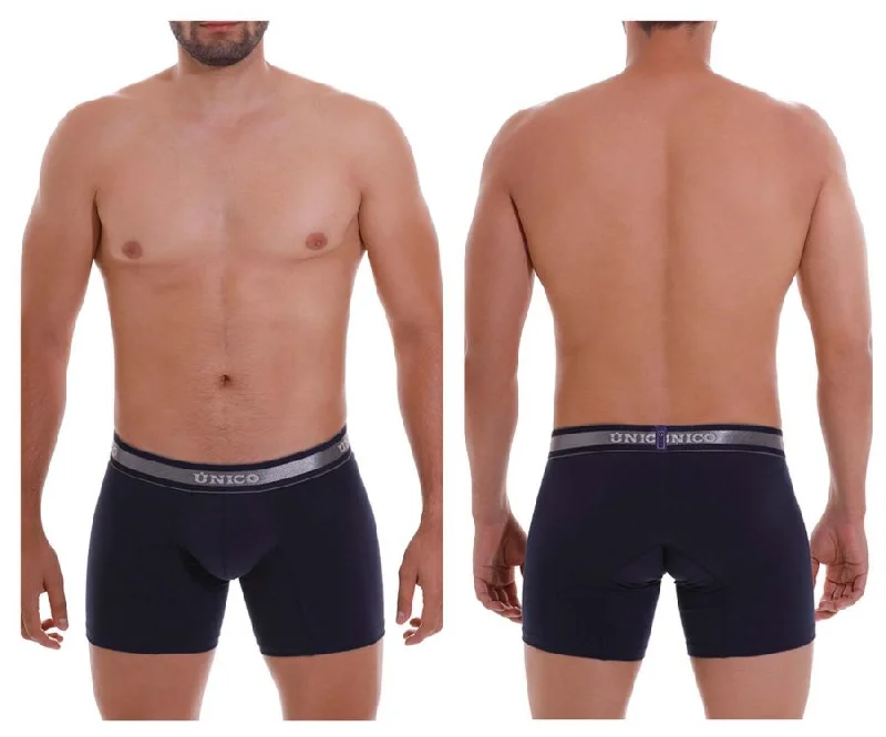 Microfiber men's boxer briefs for a smooth feelUnico 22120100210 Cardenal A22 Boxer Briefs Color 82-Dark Blue