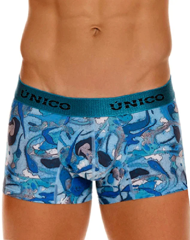 Tag - less men's trunks for irritation - free comfortUnico 23080100106 Atlantida Trunks 46-blue Tag - less men's trunks for irritation - free comfortUnico 23080100106 Atlantida Trunks 46-blue