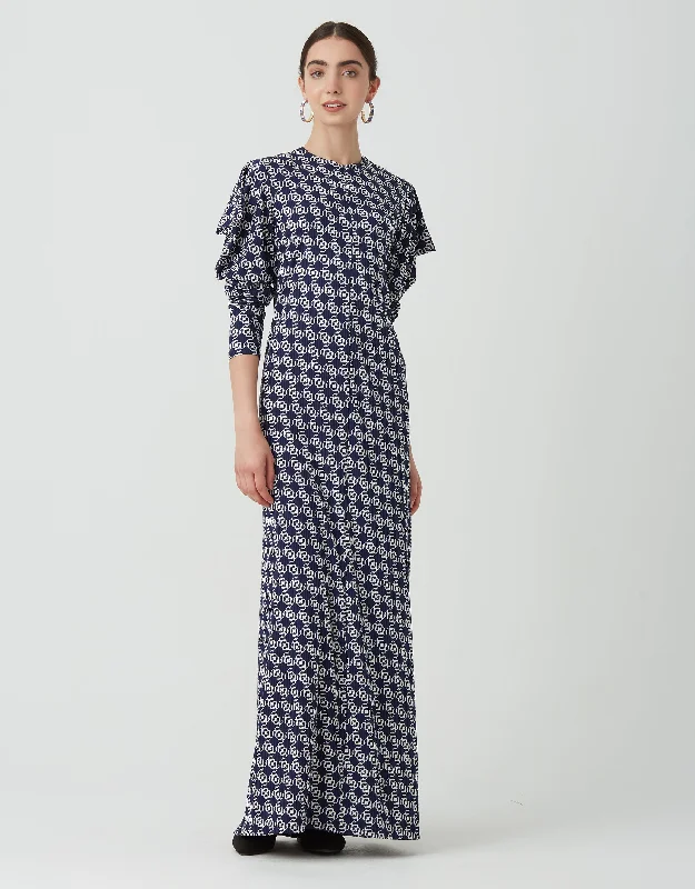 Men's robes with multiple pockets for convenienceVertical Textured Front Zip Maxi Dress Shabbos Robe Interlocking Hearts Navy Men's robes with multiple pockets for convenienceVertical Textured Front Zip Maxi Dress Shabbos Robe Interlocking Hearts Navy