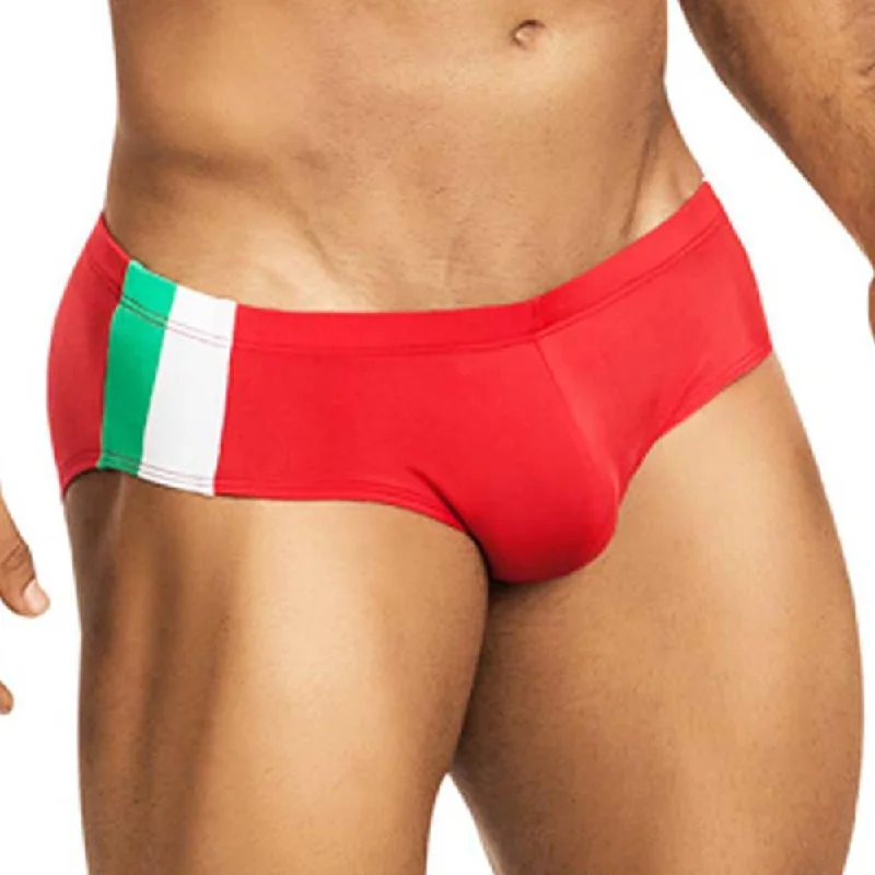 Designer - label men's briefs for high - end fashionVuthy 436 Brief Italian Flag Swimwear -
