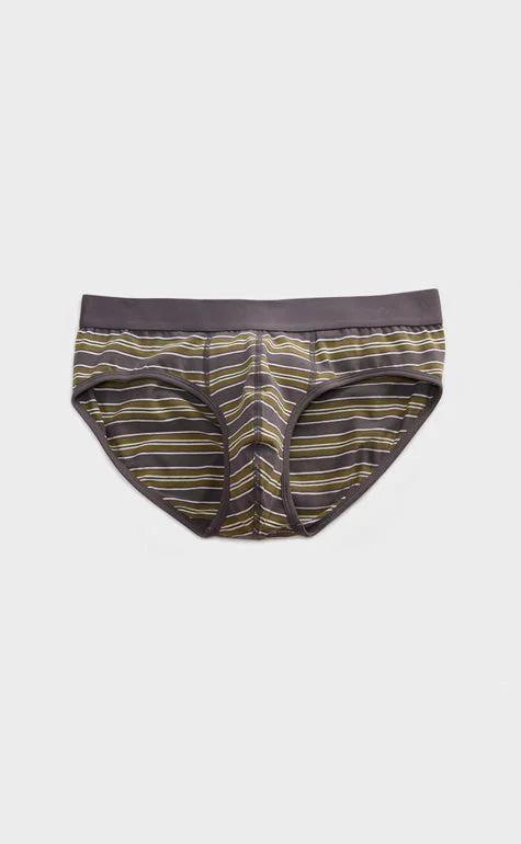 Men's briefs with a wide waistband for comfortStriped Maze • Waistband Briefs
