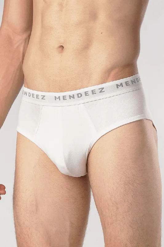 Vintage - style men's briefs for a retro lookWhite Brief