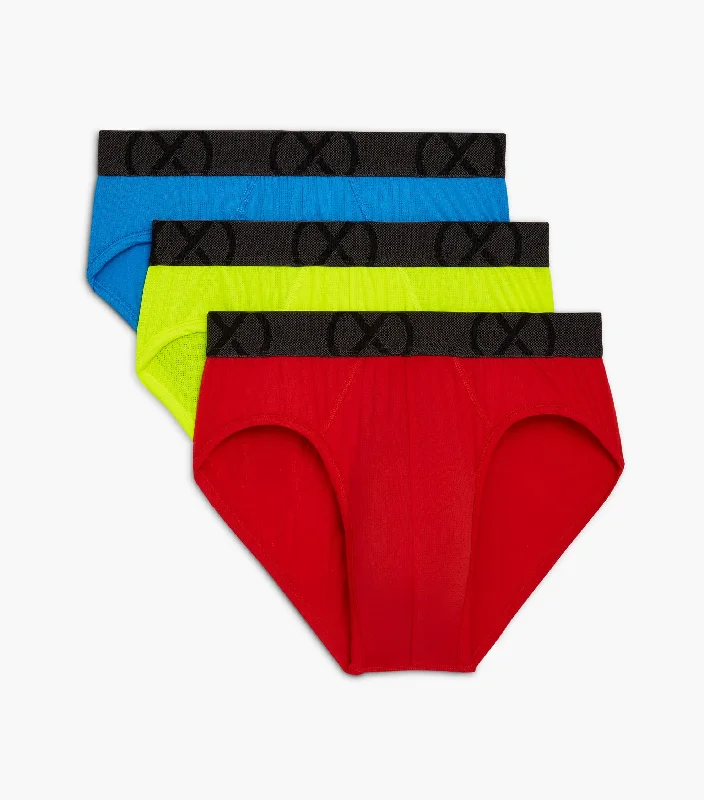 Performance men's briefs for athletes(X) Sport Mesh | No-Show Brief 3-pack