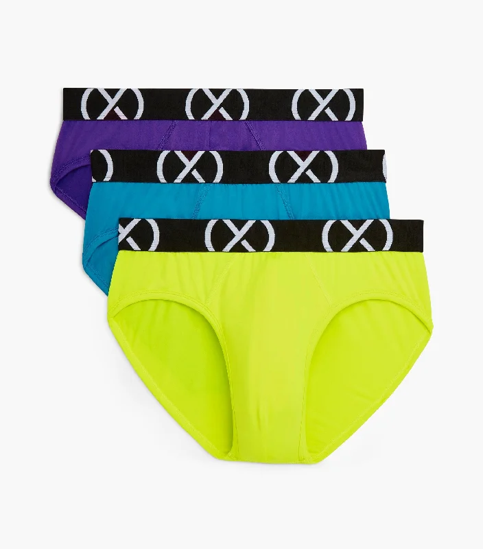 Men's briefs with a lace trim for a touch of flair(X) Sport | No-Show Brief 3-pack