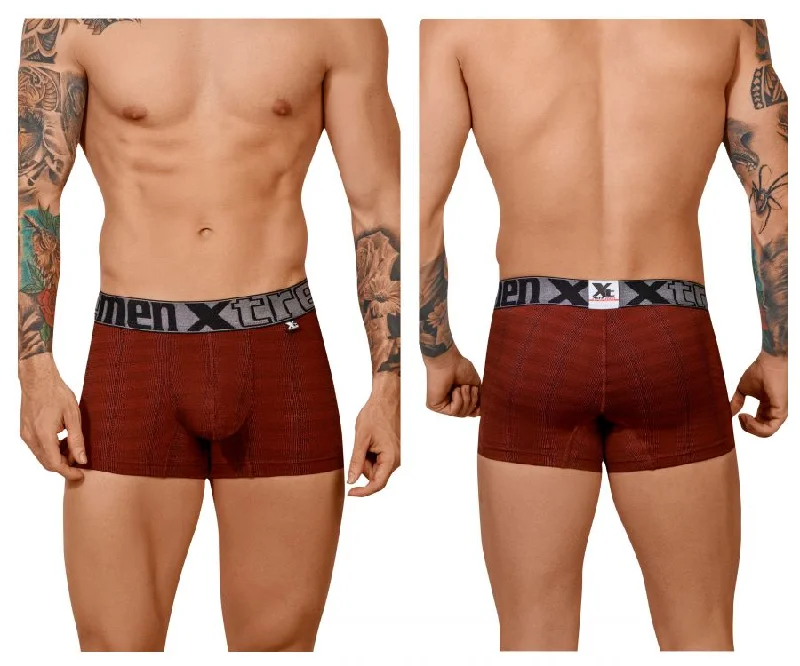 Microfiber men's boxer briefs for a smooth feelXtremen 51451C Geometric Jacquard Trunk Color Red Microfiber men's boxer briefs for a smooth feelXtremen 51451C Geometric Jacquard Trunk Color Red